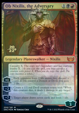 Ob Nixilis, the Adversary [Streets of New Capenna Prerelease Promos] | Gamers Paradise