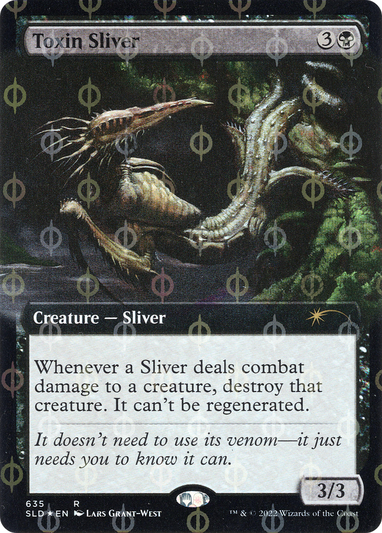 Toxin Sliver (Extended Art) (Step-and-Compleat Foil) [Secret Lair Drop Promos] | Gamers Paradise