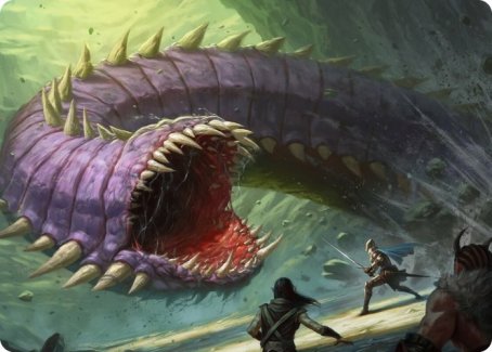 Purple Worm Art Card [Dungeons & Dragons: Adventures in the Forgotten Realms Art Series] | Gamers Paradise