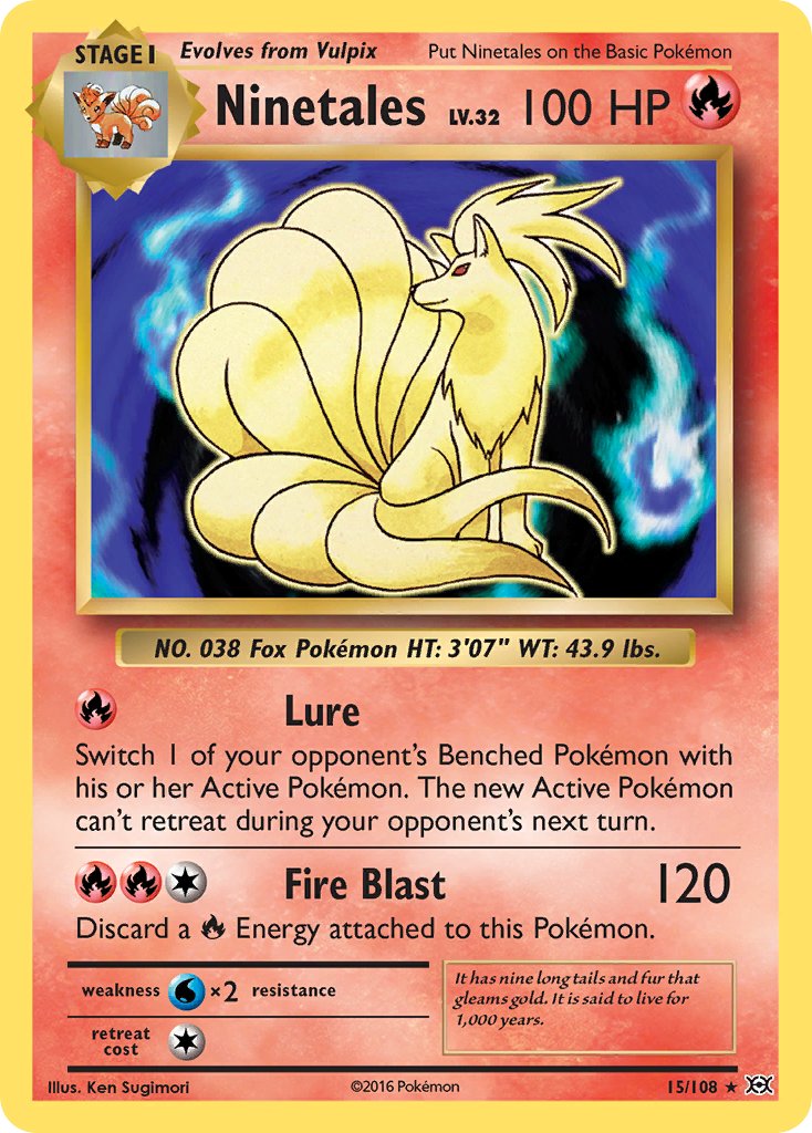 Ninetales (15/108) (Theme Deck Exclusive) [XY: Evolutions] | Gamers Paradise