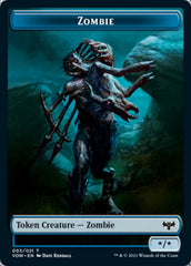 Blood // Zombie (005) Double-Sided Token [Innistrad: Crimson Vow Tokens] | Gamers Paradise