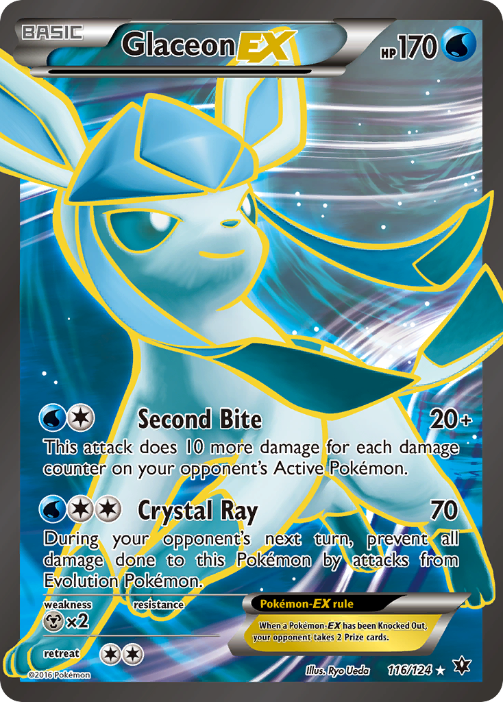 Glaceon EX (116/124) [XY: Fates Collide] | Gamers Paradise