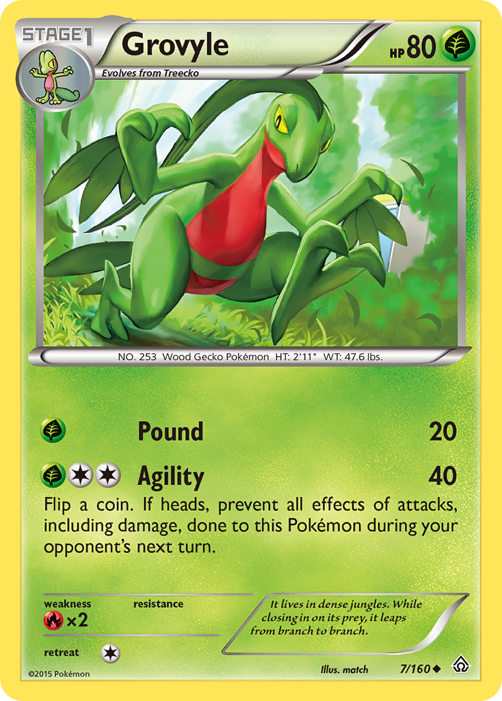 Grovyle (7/160) [XY: Primal Clash] | Gamers Paradise