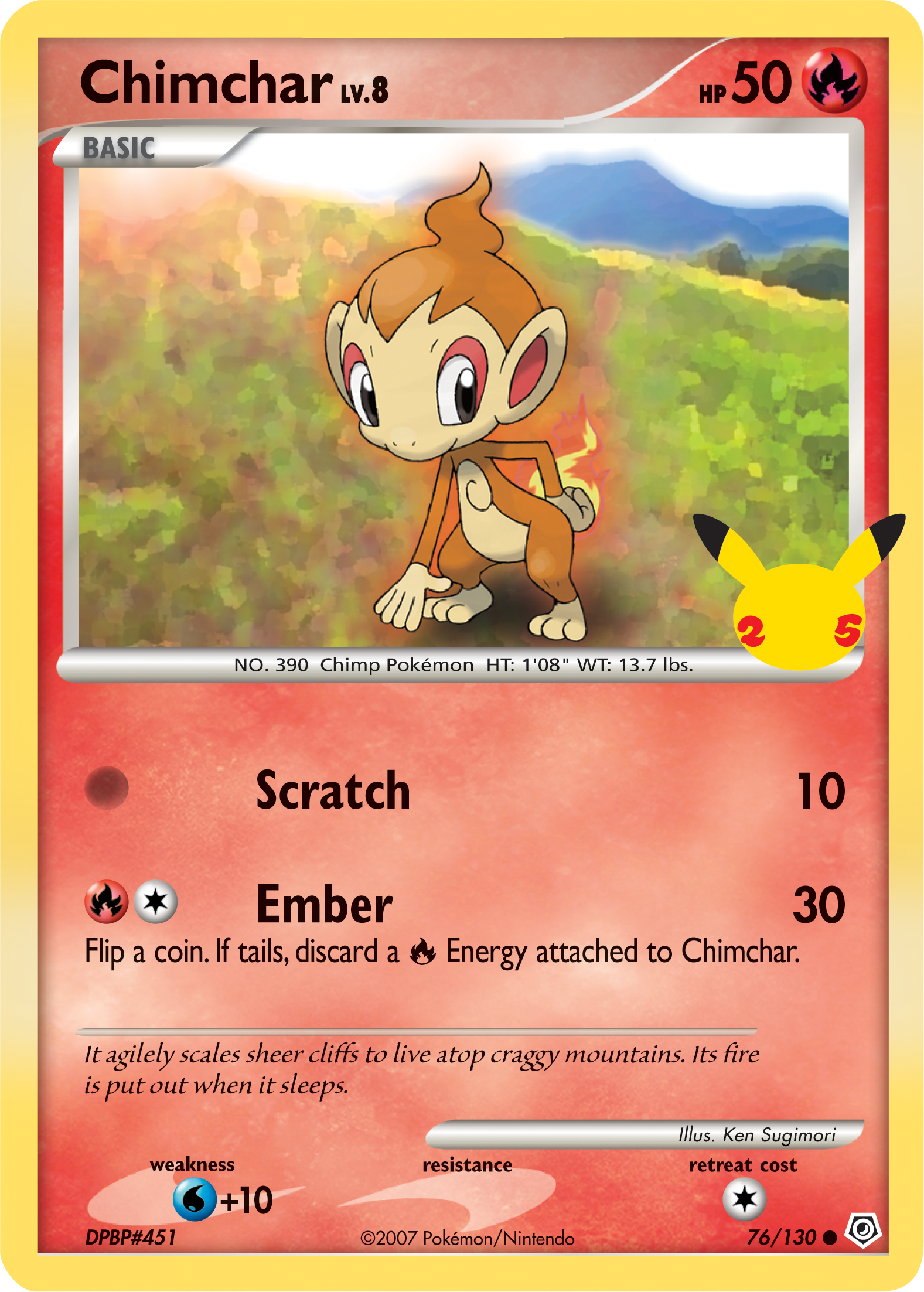 Chimchar (76/130) [First Partner Pack] | Gamers Paradise