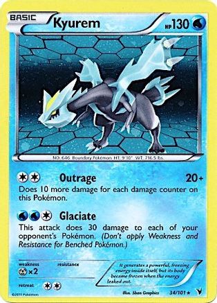 Kyurem (34/101) (Cosmos Holo) [Black & White: Noble Victories] | Gamers Paradise