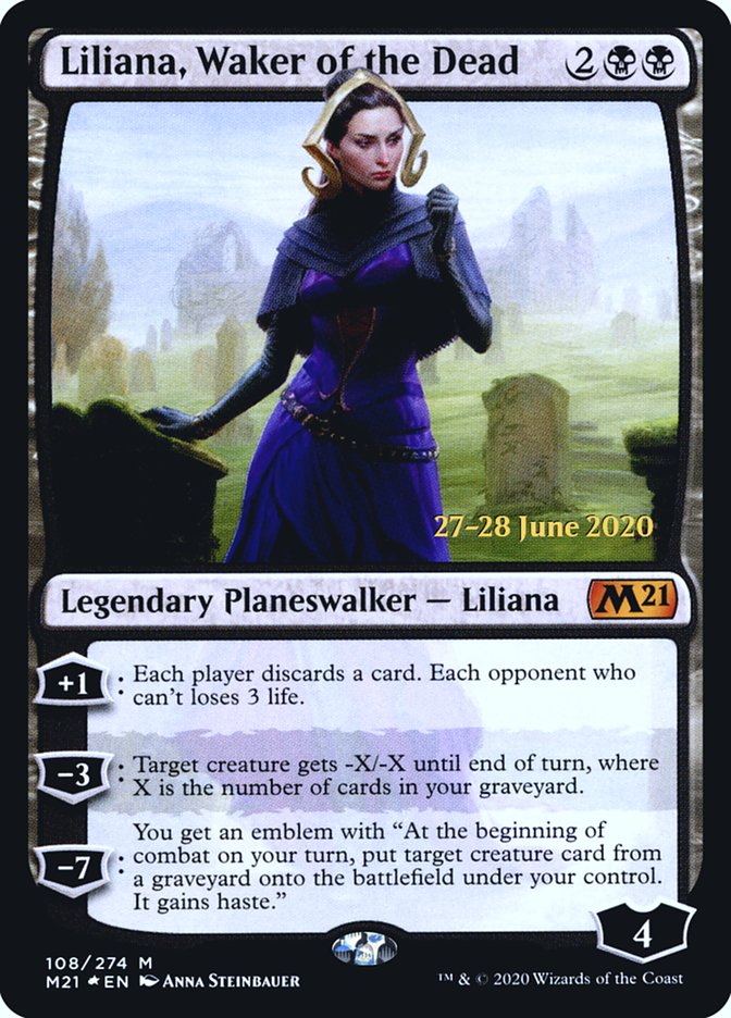 Liliana, Waker of the Dead [Core Set 2021 Prerelease Promos] | Gamers Paradise