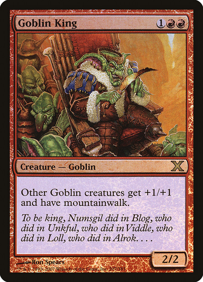 Goblin King (Premium Foil) [Tenth Edition] | Gamers Paradise