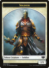 Soldier // Spirit Double-Sided Token [Commander 2014 Tokens] | Gamers Paradise
