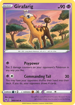 Girafarig (065/185) [Sword & Shield: Vivid Voltage] | Gamers Paradise