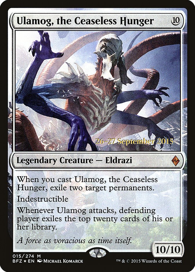 Ulamog, the Ceaseless Hunger [Battle for Zendikar Prerelease Promos] | Gamers Paradise