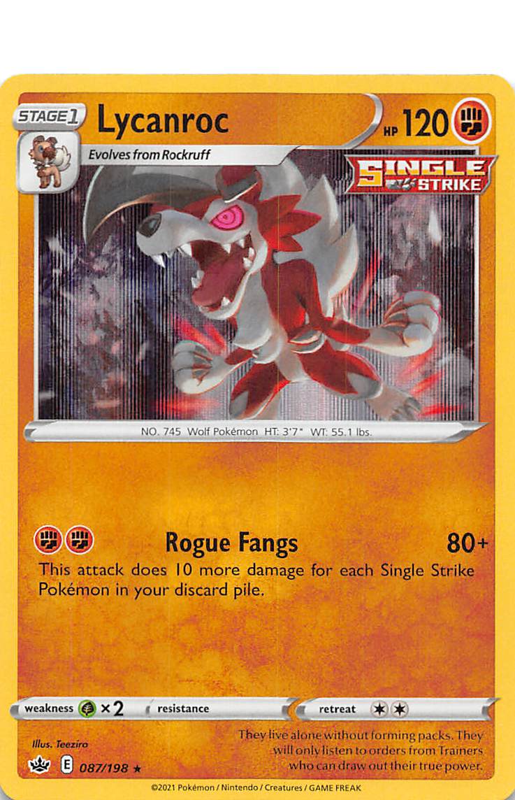 Lycanroc (087/198) [Sword & Shield: Chilling Reign] | Gamers Paradise