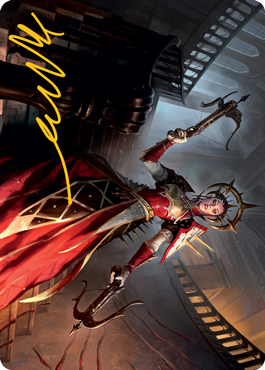 Bloodthirsty Adversary Art Card (Gold-Stamped Signature) [Innistrad: Midnight Hunt Art Series] | Gamers Paradise