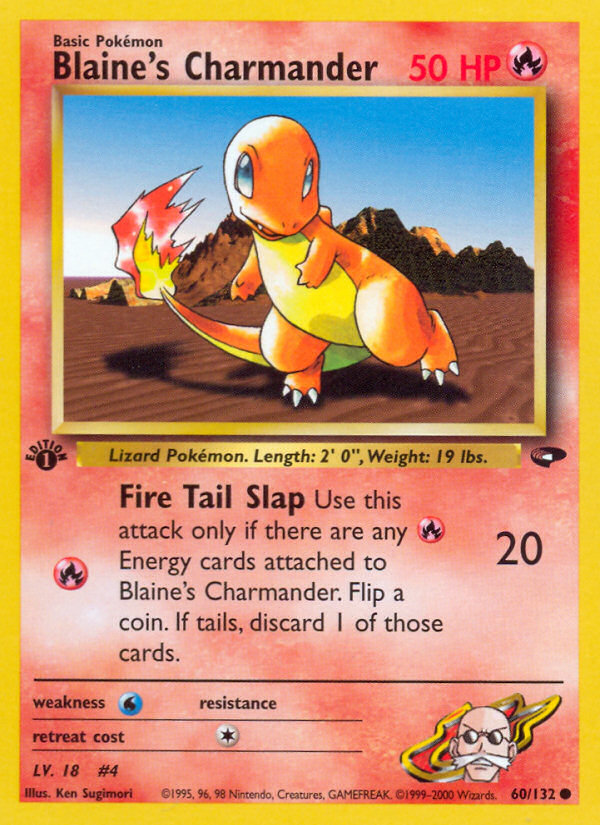 Blaine's Charmander (60/132) [Gym Challenge 1st Edition] | Gamers Paradise