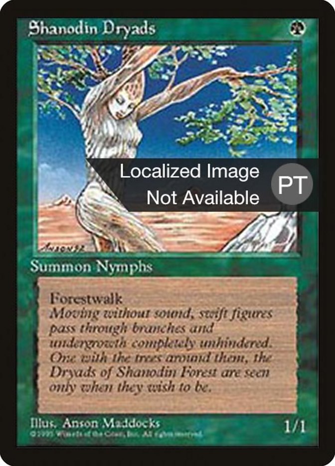 Shanodin Dryads [Fourth Edition (Foreign Black Border)] | Gamers Paradise