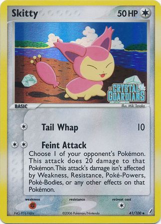 Skitty (41/100) (Stamped) [EX: Crystal Guardians] | Gamers Paradise