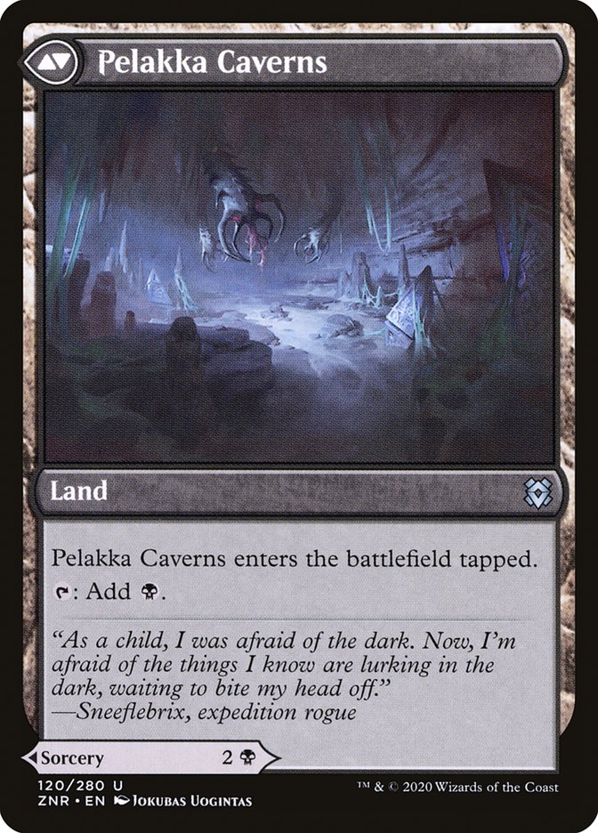 Pelakka Predation // Pelakka Caverns [Zendikar Rising] | Gamers Paradise