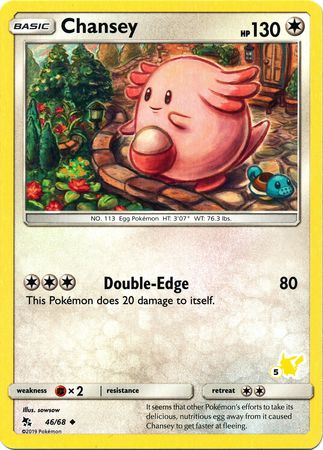 Chansey (46/68) (Pikachu Stamp #5) [Battle Academy 2020] | Gamers Paradise