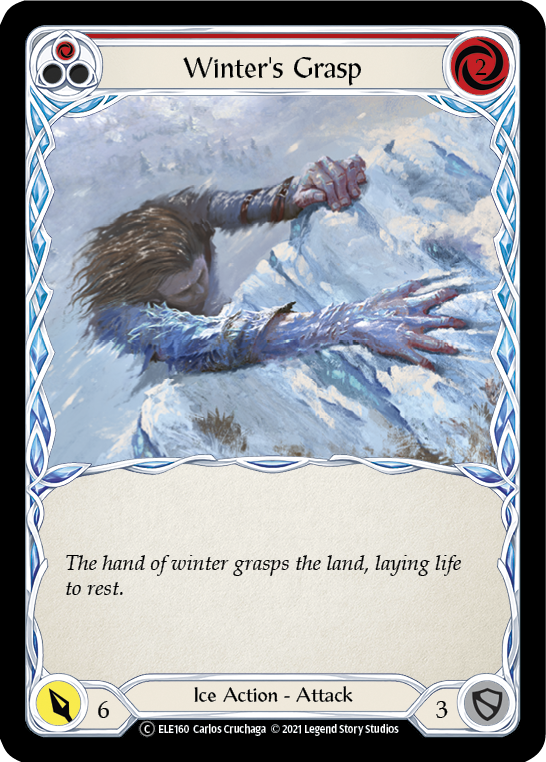 Winter's Grasp (Red) [U-ELE160] Unlimited Rainbow Foil | Gamers Paradise