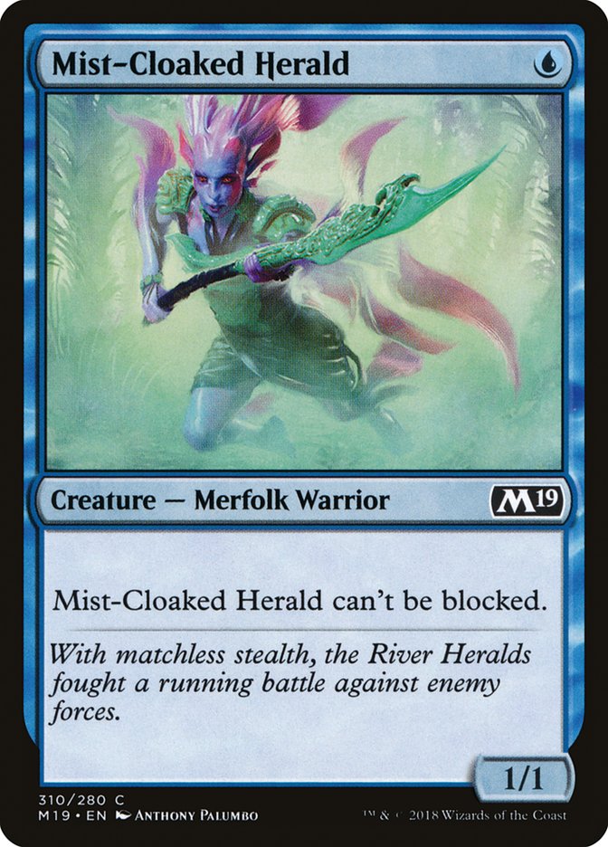Mist-Cloaked Herald [Core Set 2019] | Gamers Paradise