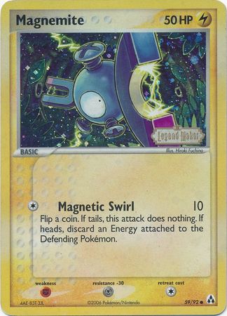 Magnemite (59/92) (Stamped) [EX: Legend Maker] | Gamers Paradise