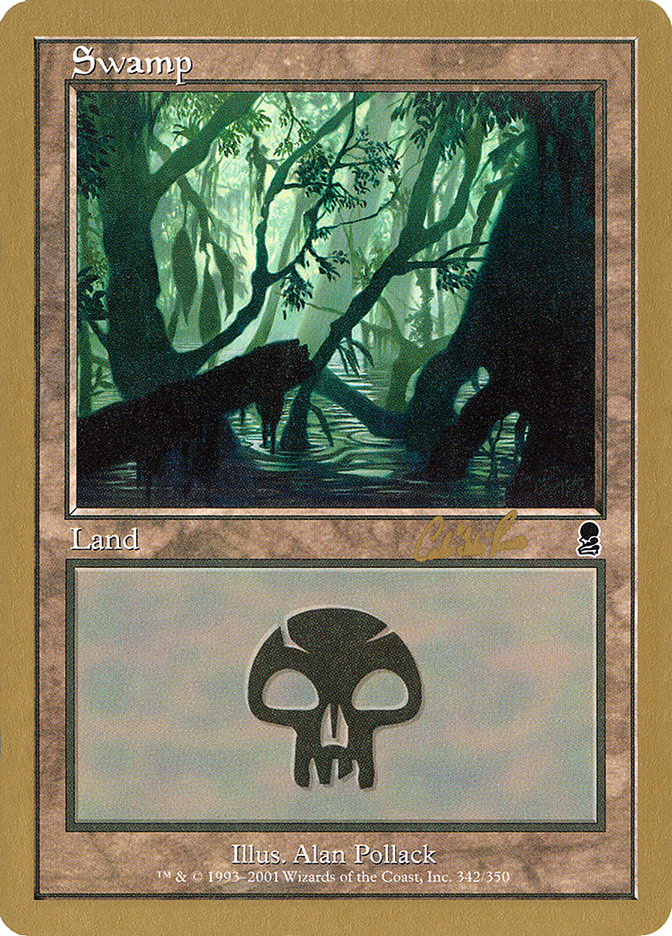 Swamp (cr342) (Carlos Romao) [World Championship Decks 2002] | Gamers Paradise