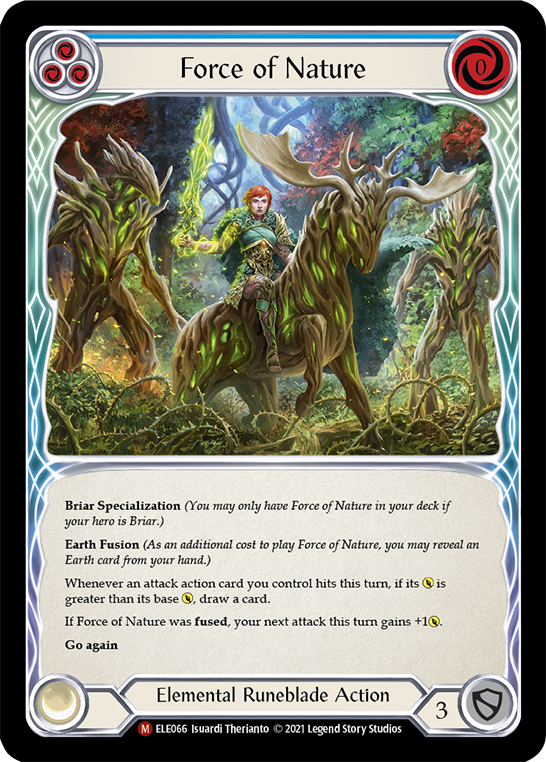 Force of Nature [ELE066] (Tales of Aria)  1st Edition Rainbow Foil | Gamers Paradise