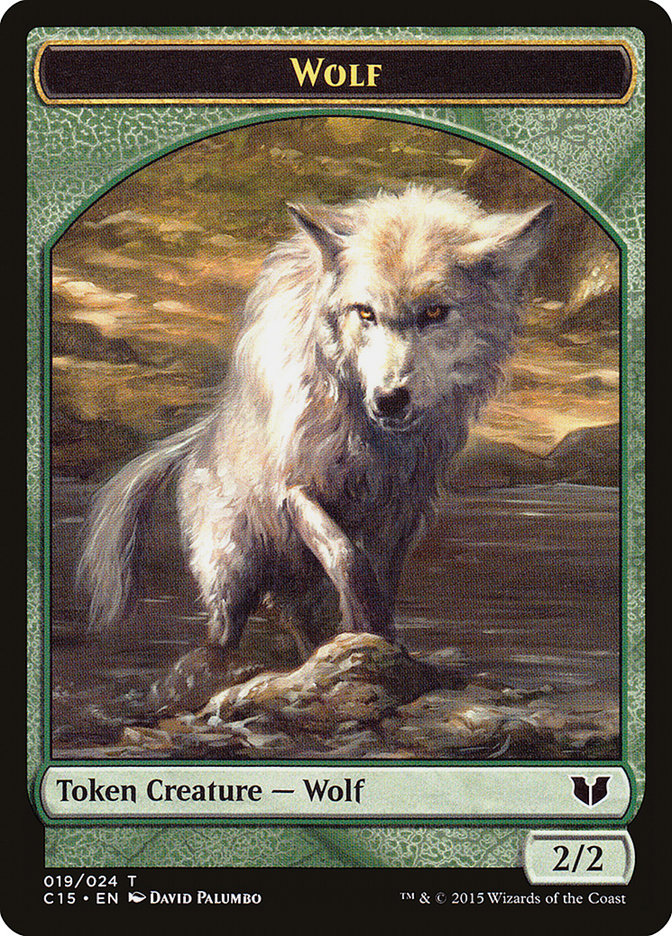 Spider // Wolf Double-Sided Token [Commander 2015 Tokens] | Gamers Paradise