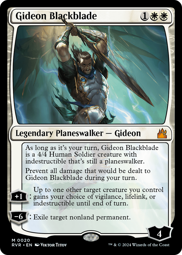 Gideon Blackblade [Ravnica Remastered] | Gamers Paradise