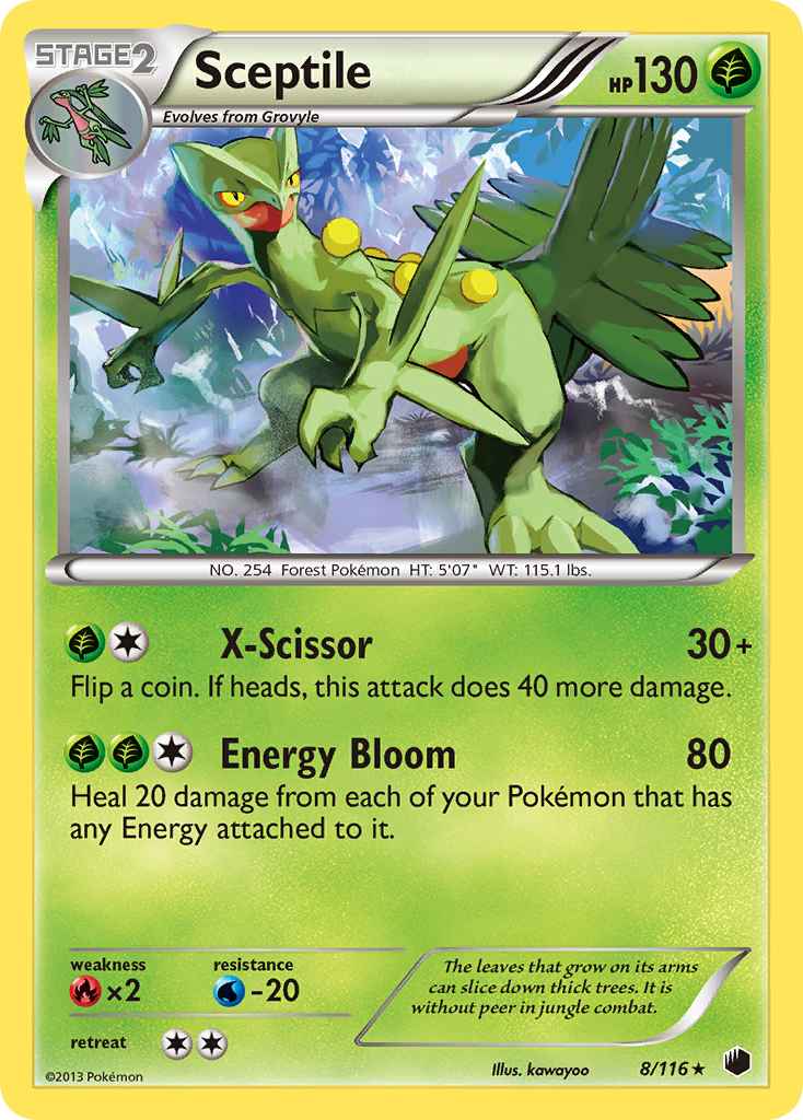 Sceptile (8/116) [Black & White: Plasma Freeze] | Gamers Paradise