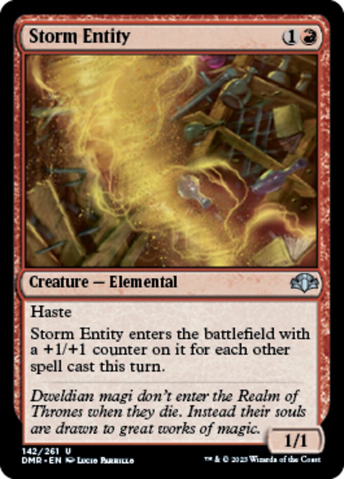 Storm Entity [Dominaria Remastered] | Gamers Paradise