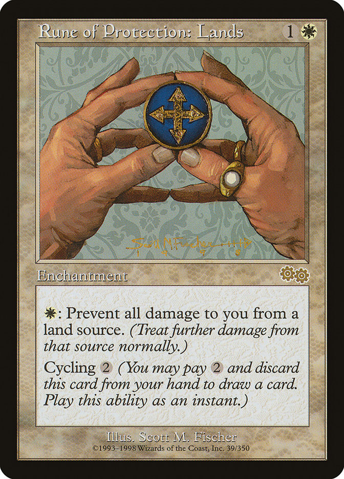 Rune of Protection: Lands [Urza's Saga] | Gamers Paradise