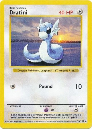 Dratini (26/102) [Base Set Shadowless Unlimited] | Gamers Paradise