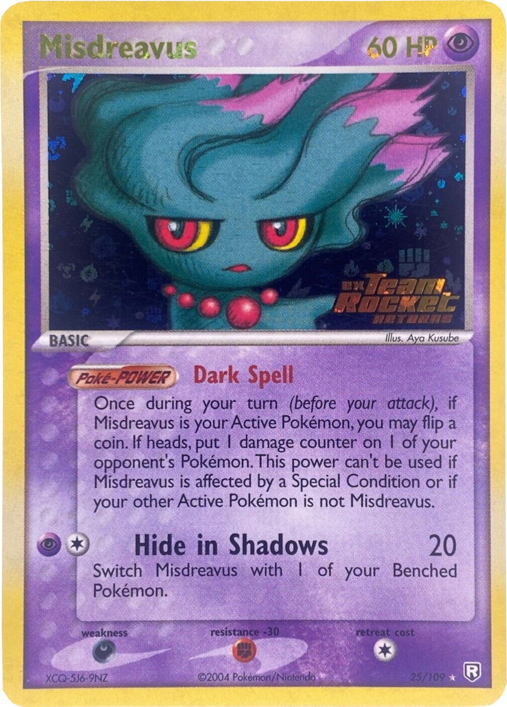 Misdreavus (25/109) (Stamped) [EX: Team Rocket Returns] | Gamers Paradise