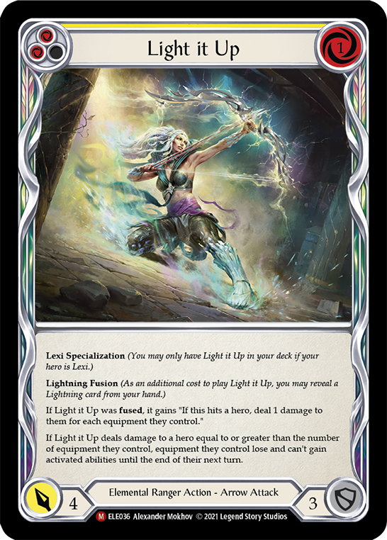 Light it Up [ELE036] (Tales of Aria)  1st Edition Rainbow Foil | Gamers Paradise