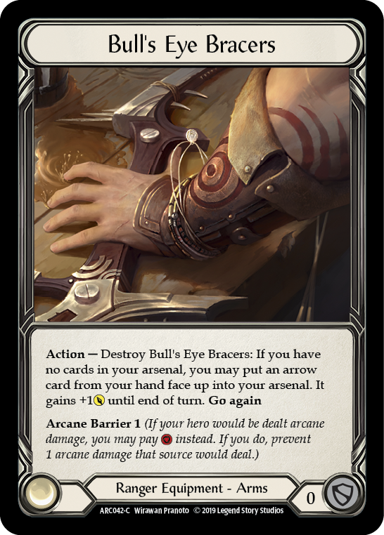 Bull's Eye Bracers [ARC042-C] 1st Edition Cold Foil | Gamers Paradise