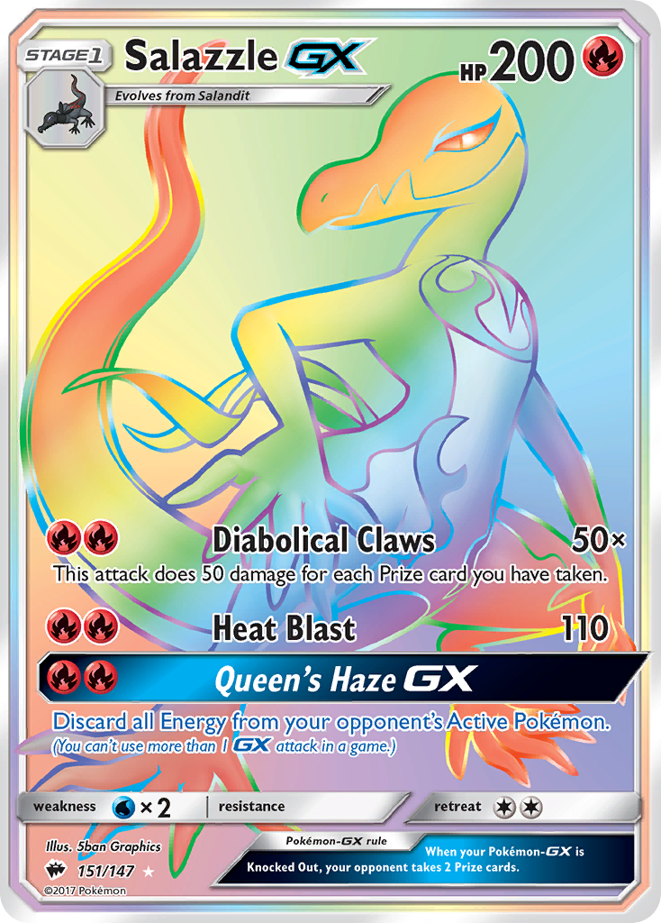 Salazzle GX (151/147) [Sun & Moon: Burning Shadows] | Gamers Paradise