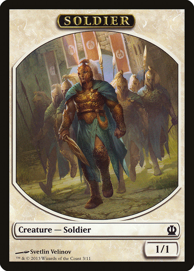 Soldier Token (3/11) [Theros Tokens] | Gamers Paradise