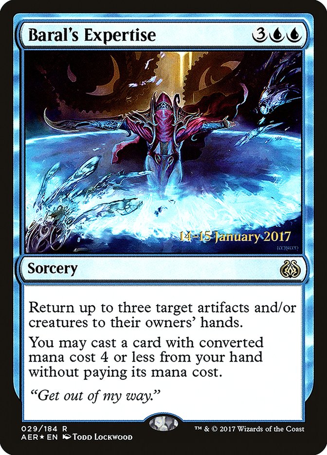 Baral's Expertise [Aether Revolt Prerelease Promos] | Gamers Paradise