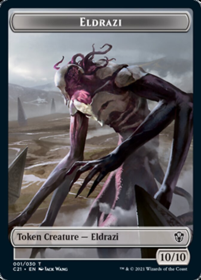 Eldrazi // Champion of Wits Double-Sided Token [Commander 2021 Tokens] | Gamers Paradise