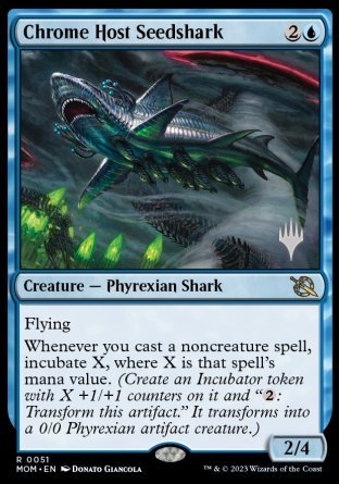 Chrome Host Seedshark (Promo Pack) [March of the Machine Promos] | Gamers Paradise