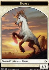 Horse // Warrior Double-Sided Token [Hour of Devastation Tokens] | Gamers Paradise