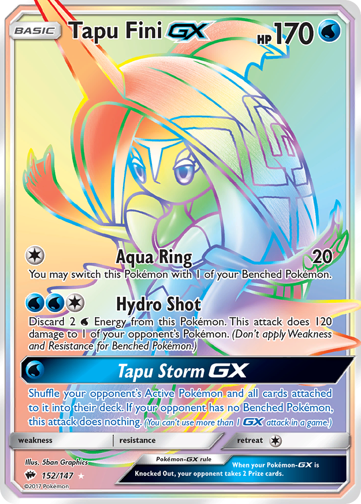 Tapu Fini GX (152/147) [Sun & Moon: Burning Shadows] | Gamers Paradise