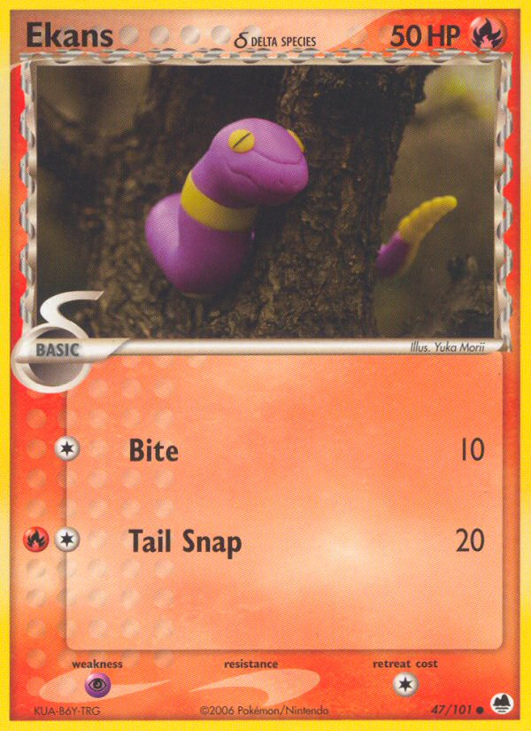 Ekans (47/101) (Delta Species) [EX: Dragon Frontiers] | Gamers Paradise