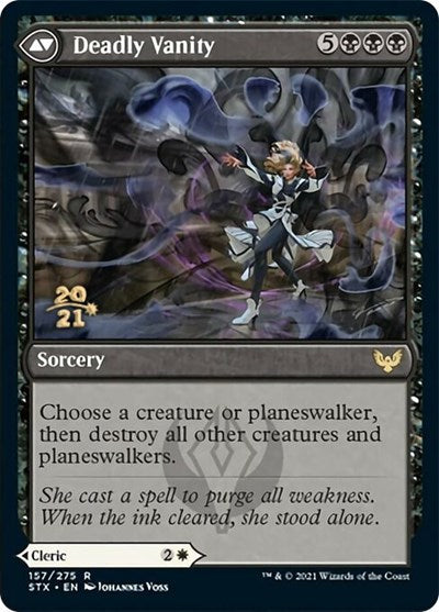 Selfless Glyphweaver // Deadly Vanity [Strixhaven: School of Mages Prerelease Promos] | Gamers Paradise