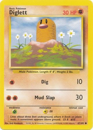 Diglett (47/102) [Base Set Unlimited] | Gamers Paradise