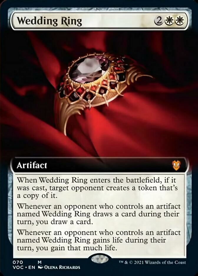 Wedding Ring (Extended Art) [Innistrad: Crimson Vow Commander] | Gamers Paradise