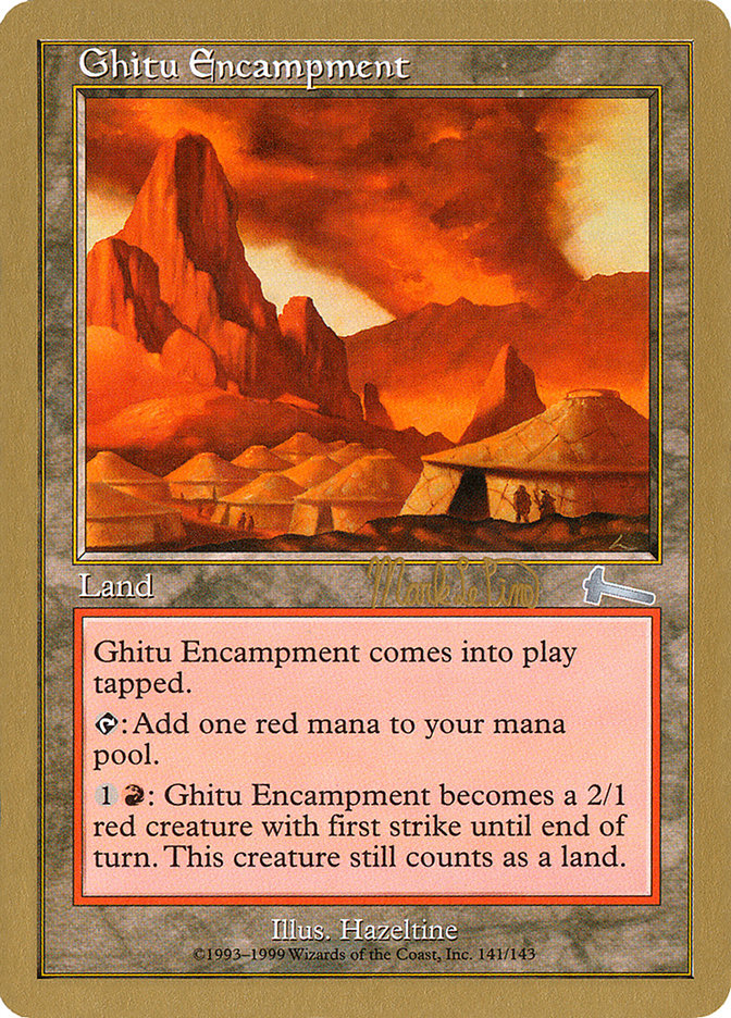 Ghitu Encampment (Mark Le Pine) [World Championship Decks 1999] | Gamers Paradise