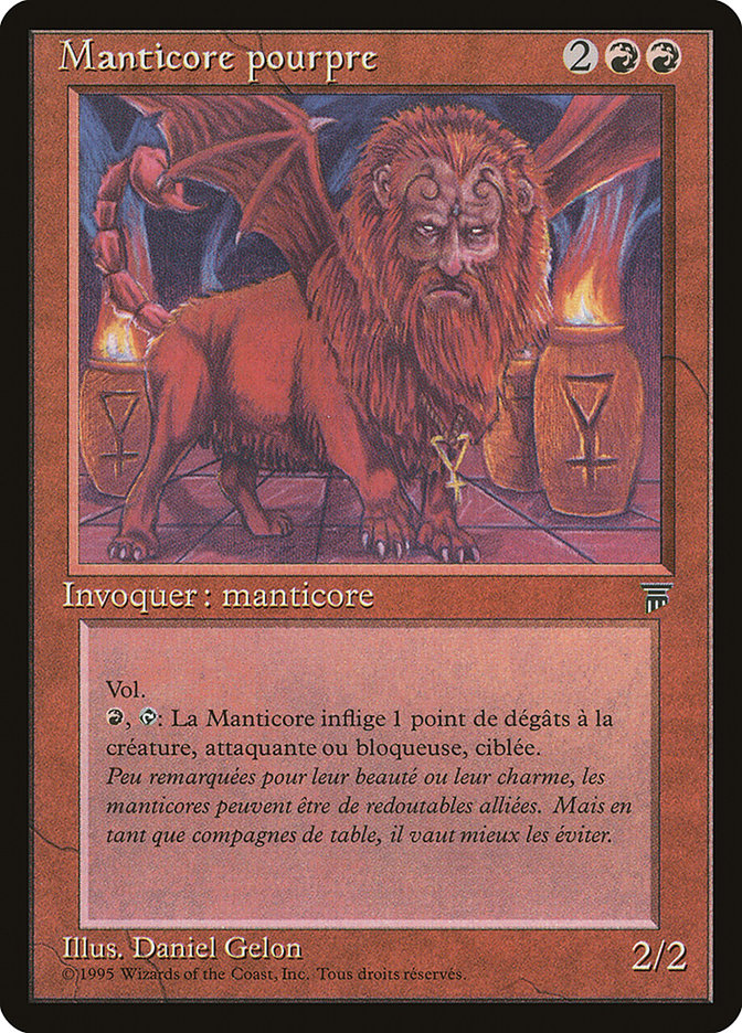 Crimson Manticore (French) - "Manticore pourpre" [Renaissance] | Gamers Paradise