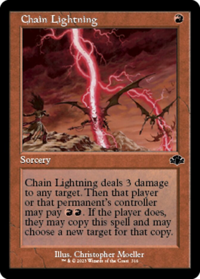 Chain Lightning (Retro) [Dominaria Remastered] | Gamers Paradise