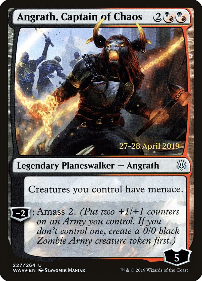 Angrath, Captain of Chaos [War of the Spark Prerelease Promos] | Gamers Paradise